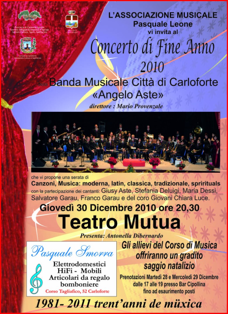 Concerto banda Musicale Carloforte 2010